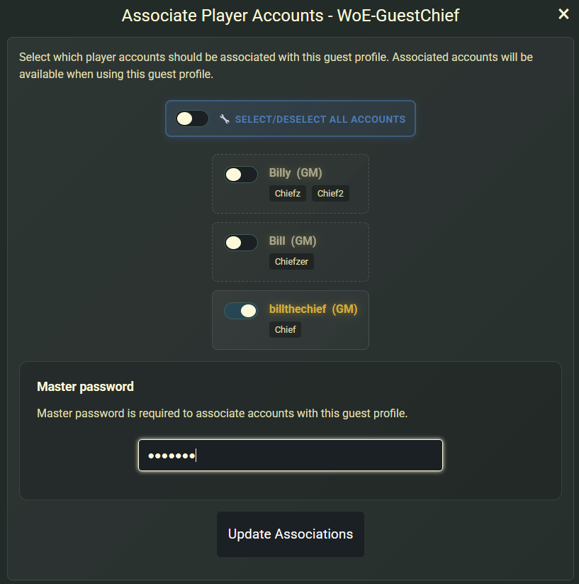 Guest Profiles Association