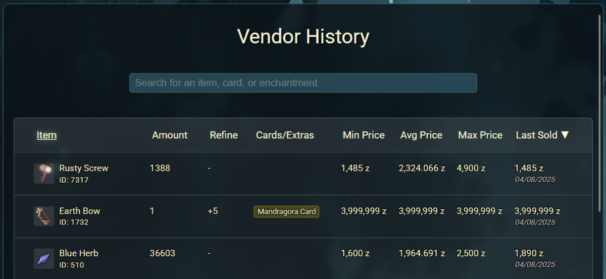 Vending History